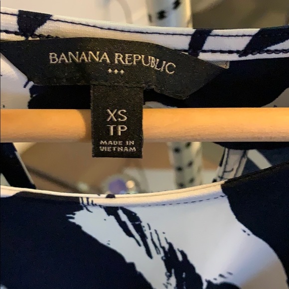 Banana Republic gorgeous navy/white dress - Picture 2 of 6